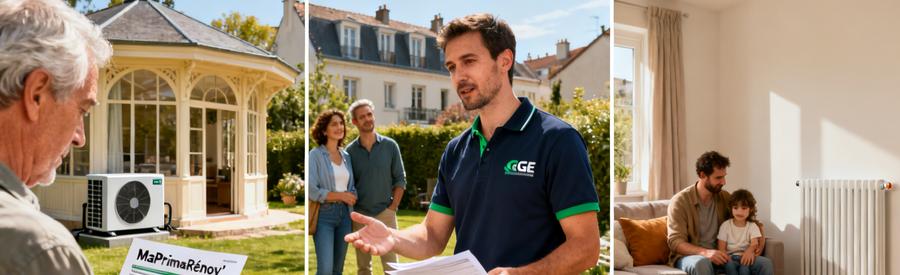Aides financières pompe à chaleur Asnières-sur-Seine : MaPrimeRénov' et reste à charge réduit pour ménages modestes