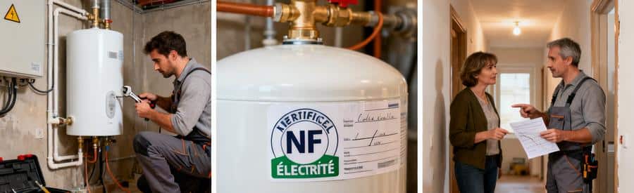 Devis ballon électrique : Installation ballon électrique certifié NF et application TVA réduite 10% sur facture artisan en 2026