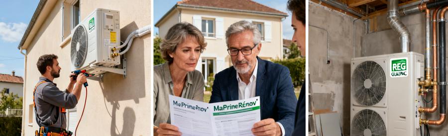 Aides financières pompe à chaleur Argenteuil : installation PAC, dossier MaPrimeRénov' et local technique rénové