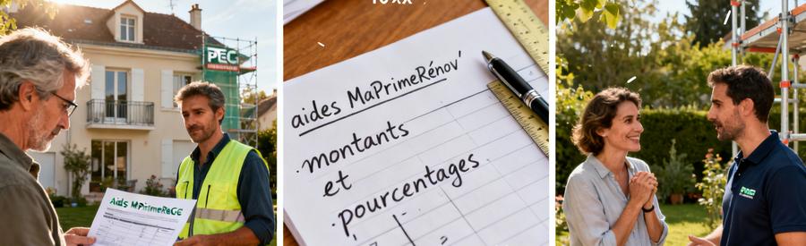 Aides Financieres Pac Hauts De Seine 92 Artisan RGE et propriétaires étudiant les aides MaPrimeRénov' pour installation pompe à chaleur dans le 92