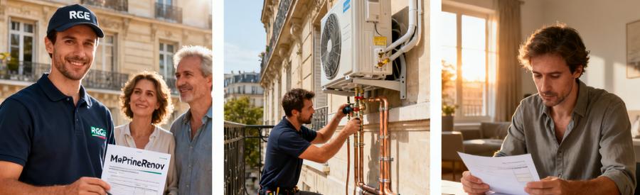 Aides MaPrimeRénov' pour installation pompe à chaleur Paris 13e : artisan, pose PAC et documents