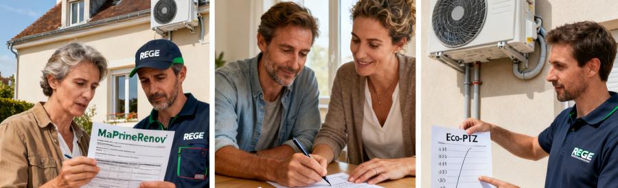Aides financières PAC Mantes-la-Jolie : MaPrimeRénov', CEE et Éco-PTZ cumulés pour financer une pompe à chaleur