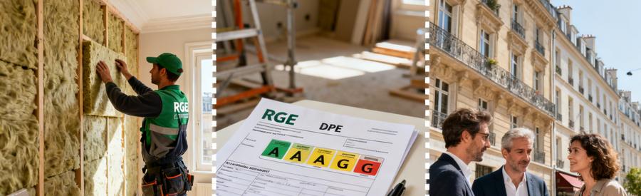 Aides financières isolation intérieure Paris 3e : DPE, MaPrimeRénov' rénovation d'ampleur et artisan RGE en 2026