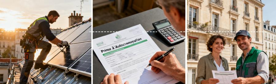 Installation photovoltaïque Paris 12e et aides financières prime autoconsommation 370€/kWc en 2026