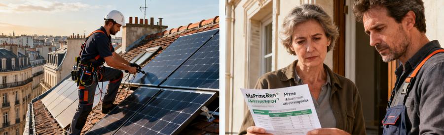 Aides Panneaux Solaires Paris 20e Photovoltaique Thermique Installation solaire Paris 20e et consultation des aides photovoltaïques MaPrimeRénov' avec artisan RGE