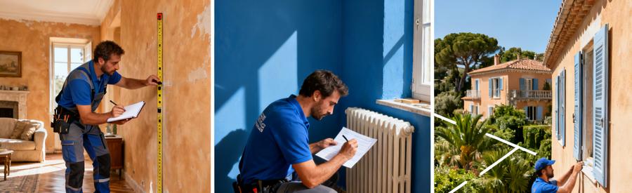 Artisan RGE réalisant un bilan thermique complet avant installation pompe à chaleur à Roquebrune-Cap-Martin