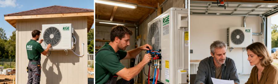 Types de pompes à chaleur et fourchettes de prix posés TTC constatés à Taverny dans le Val-d'Oise