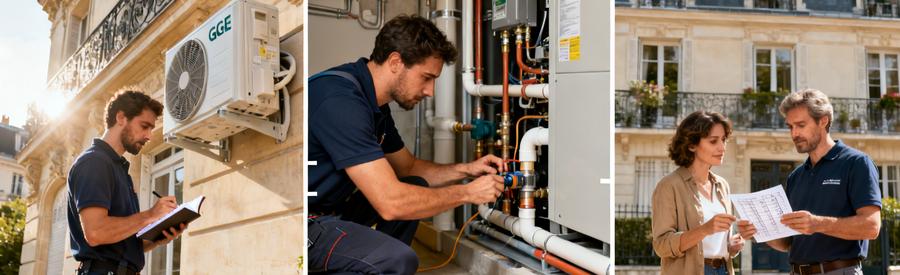 Fourchettes de coût pompe à chaleur à Conflans-Sainte-Honorine selon technologie et puissance, pose artisan RGE comprise