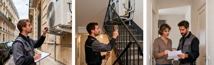 Comparatif coûts installation pompe à chaleur Paris 18e selon type de PAC et contraintes immeuble haussmannien