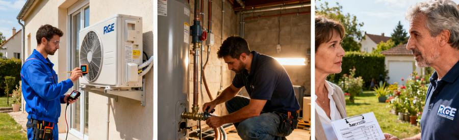 Comparatif installation pompe à chaleur à Sarcelles : unité extérieure, raccordement et estimation artisan RGE