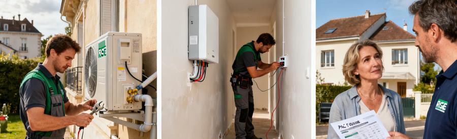 Comparatif installation pompe à chaleur Nanterre : raccordement unité extérieure, vérification puissance et choix options PAC