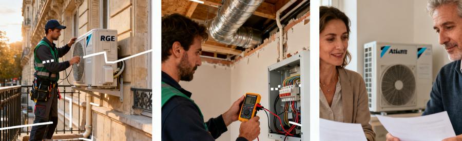 Cout Installation Pac Paris 15 Technologie Puissance Installation pompe à chaleur Paris 15e : unité extérieure, raccordement et étude budget par artisan RGE QualiPAC