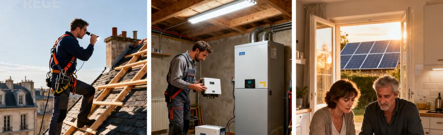 Inspection toiture, comparaison onduleurs et étude budget installation panneaux solaires Paris 2e arrondissement