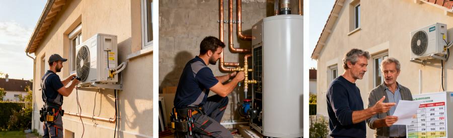 Installation pompe à chaleur à Mantes-la-Jolie : unité extérieure, raccordements et estimation budget par artisan RGE