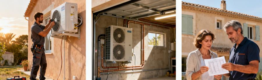 Comparatif types de pompes à chaleur installées à Cagnes-sur-Mer avec estimation budget et aides disponibles
