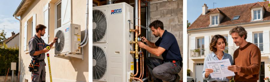 Comparatif installation pompe à chaleur Ivry-sur-Seine : unité extérieure, raccordement et choix technologie avec artisan RGE