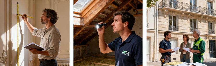 Trois étapes pour obtenir des offres isolation intérieure Paris 17e : description projet, visite artisan RGE, remise estimation