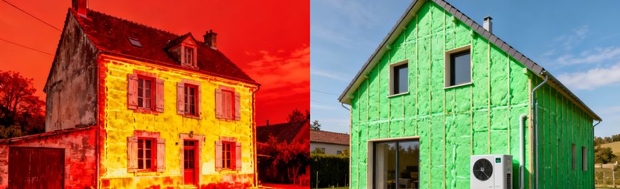 Devis rénovation énergétique : avant et après rénovation thermique