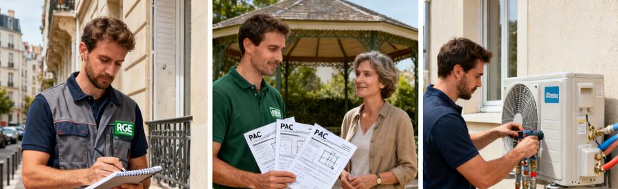 Trois étapes pour obtenir des propositions d'installation pompe à chaleur à Nanterre avec artisans RGE QualiPAC