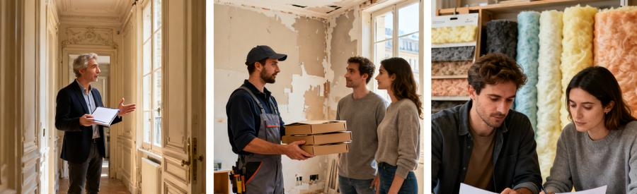 Trois étapes pour obtenir des propositions d'artisans RGE pour isolation intérieure Paris 20e arrondissement