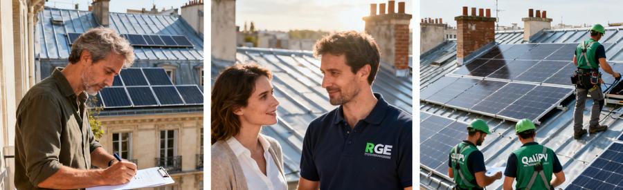 Etapes Projet Panneaux Solaires Paris 18e Trois étapes pour obtenir des offres d'artisans RGE QualiPV pour panneaux solaires Paris 18e arrondissement