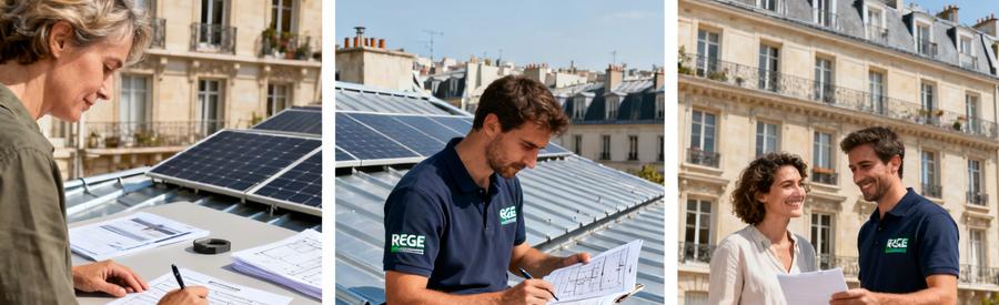 Trois étapes pour obtenir des propositions panneaux solaires Paris 3e avec artisans RGE QualiPV partenaires