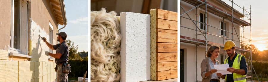 Devis isolation extérieure : Comparatif matériaux isolation extérieure et estimation travaux avec artisan RGE certifié sur façade française