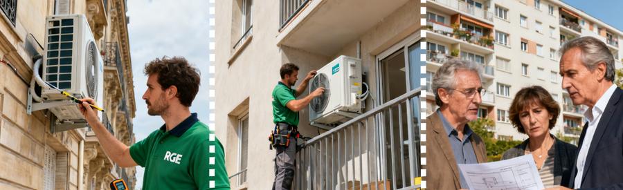 Installation PAC en copropriété à Asnières-sur-Seine : contraintes réglementaires bruit et accord assemblée générale