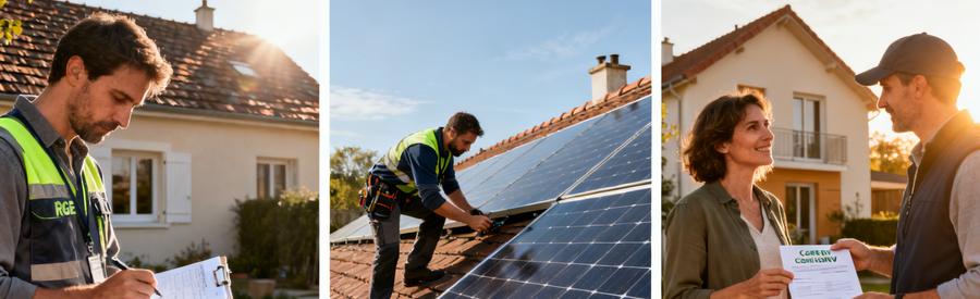Trois étapes pour installer des panneaux solaires en Île-de-France avec un artisan certifié RGE QualiPV