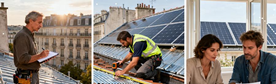 Installation Panneaux Solaires Paris 19e Etapes Projet Trois étapes pour obtenir des offres d'artisans RGE QualiPV pour panneaux solaires Paris 19e arrondissement