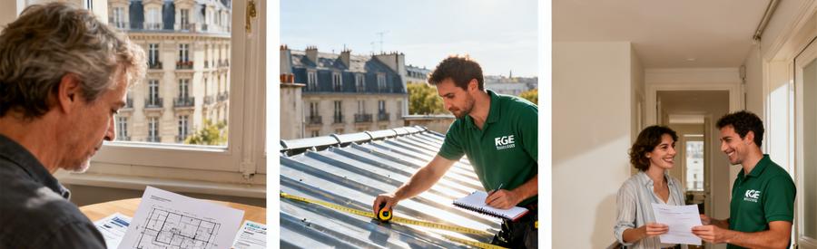 Installation Panneaux Solaires Paris 4e Etapes Qualipv Les 3 étapes pour obtenir des offres panneaux solaires Paris 4e : projet, inspection toiture, réception propositions RGE