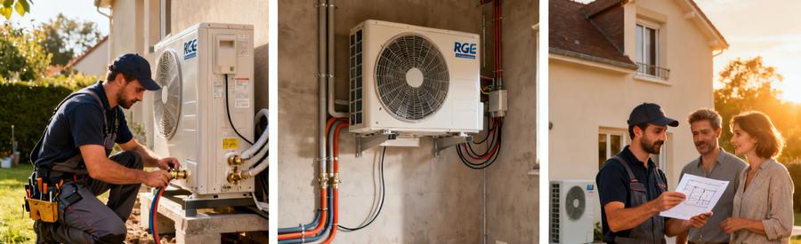 Installation Pompe Chaleur Seine Et Marne 77 Types Puissances Trois étapes d'installation d'une pompe à chaleur dans un pavillon en Seine-et-Marne par artisan RGE