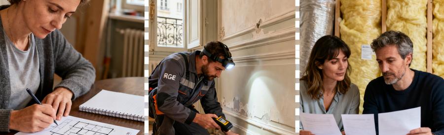 3 étapes pour obtenir des offres isolation intérieure Paris 19e : formulaire, visite technique, comparaison