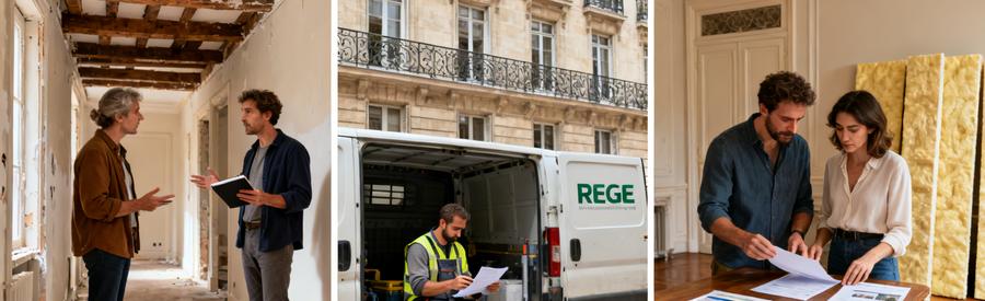 3 étapes pour obtenir des offres d'isolation intérieure Paris 9e : description projet, réception propositions RGE, comparaison libre
