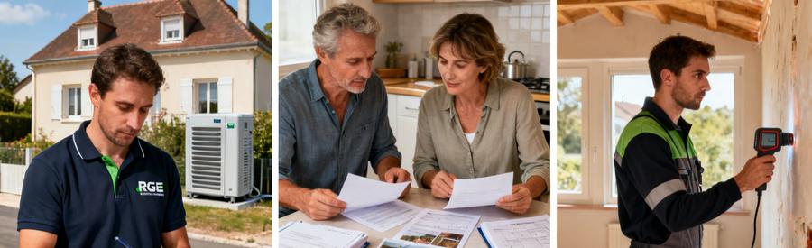 Trois étapes pour obtenir des estimations PAC à Savigny-sur-Orge : formulaire, comparaison offres, visite technique gratuite