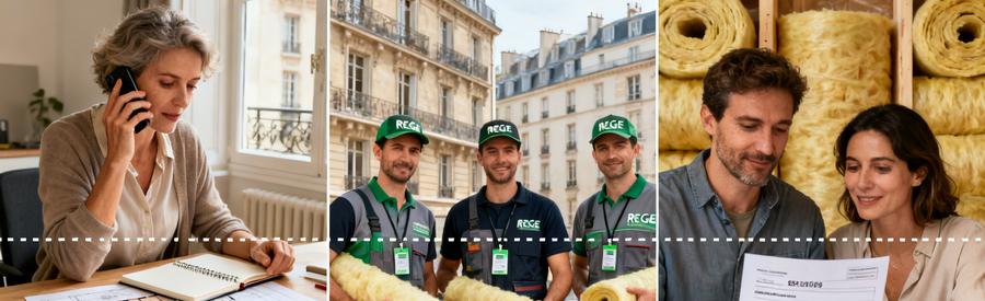 Les 3 étapes pour obtenir des propositions d'artisans RGE en isolation intérieure à Paris 75