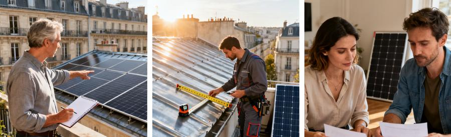 Trois étapes pour comparer des installateurs RGE QualiPV pour panneaux solaires Paris 17e