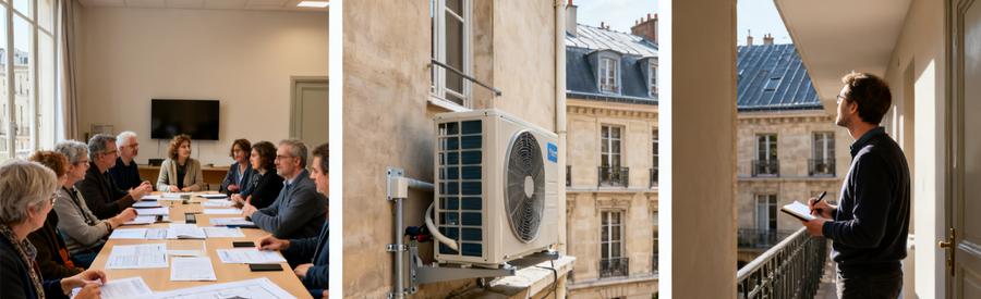 Installation pompe à chaleur en copropriété à Issy-les-Moulineaux : accord assemblée générale et démarches