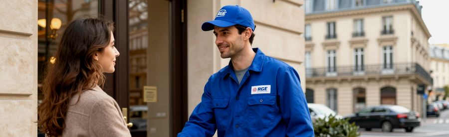 Pompe A Chaleur Paris Installateur Certifie RGE Pompe à chaleur Paris : installateur certifié RGE rencontrant un propriétaire parisien