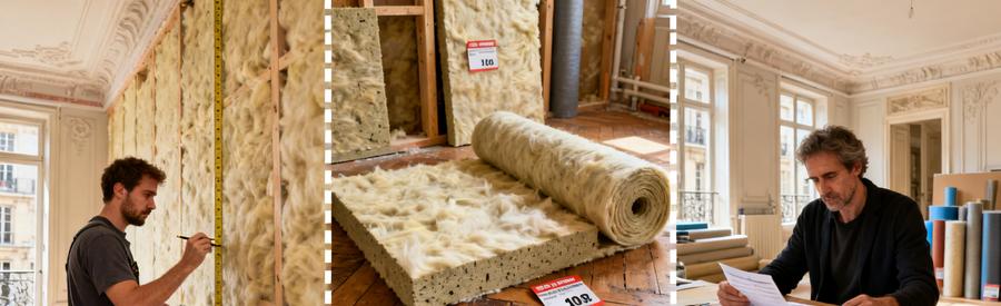 Comparatif tarifs isolation intérieure Paris 7e : mesures, matériaux et estimation travaux appartement haussmannien