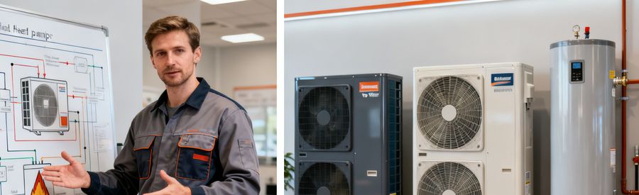 types de pompe à chaleur air eau géothermique air air sélection logement